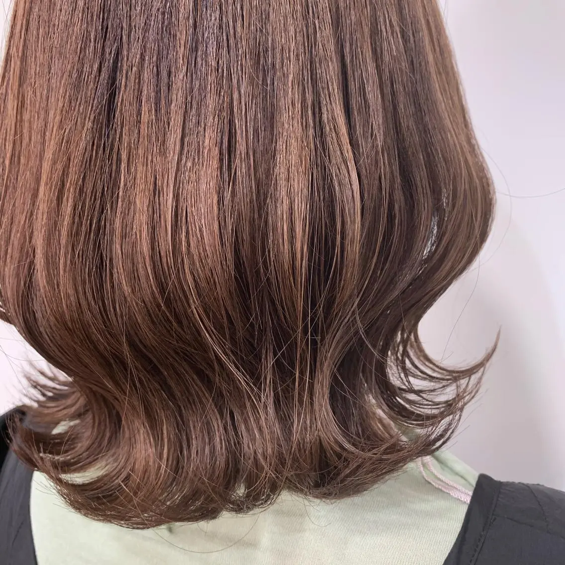 ミディアム カラー ヘアカラー トリートメント 田中 優衣のヘアスタイル