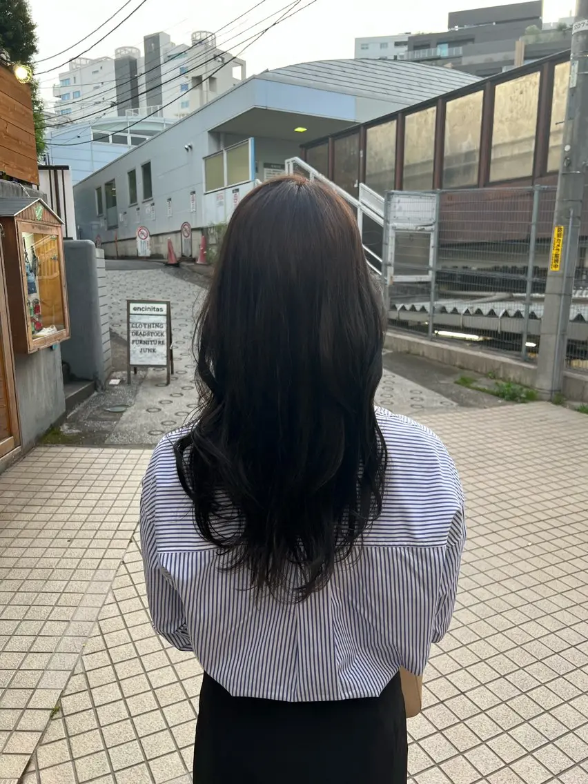 ロング カラー 【髪質改善/縮毛矯正 /カラー】ホサカのヘアスタイル
