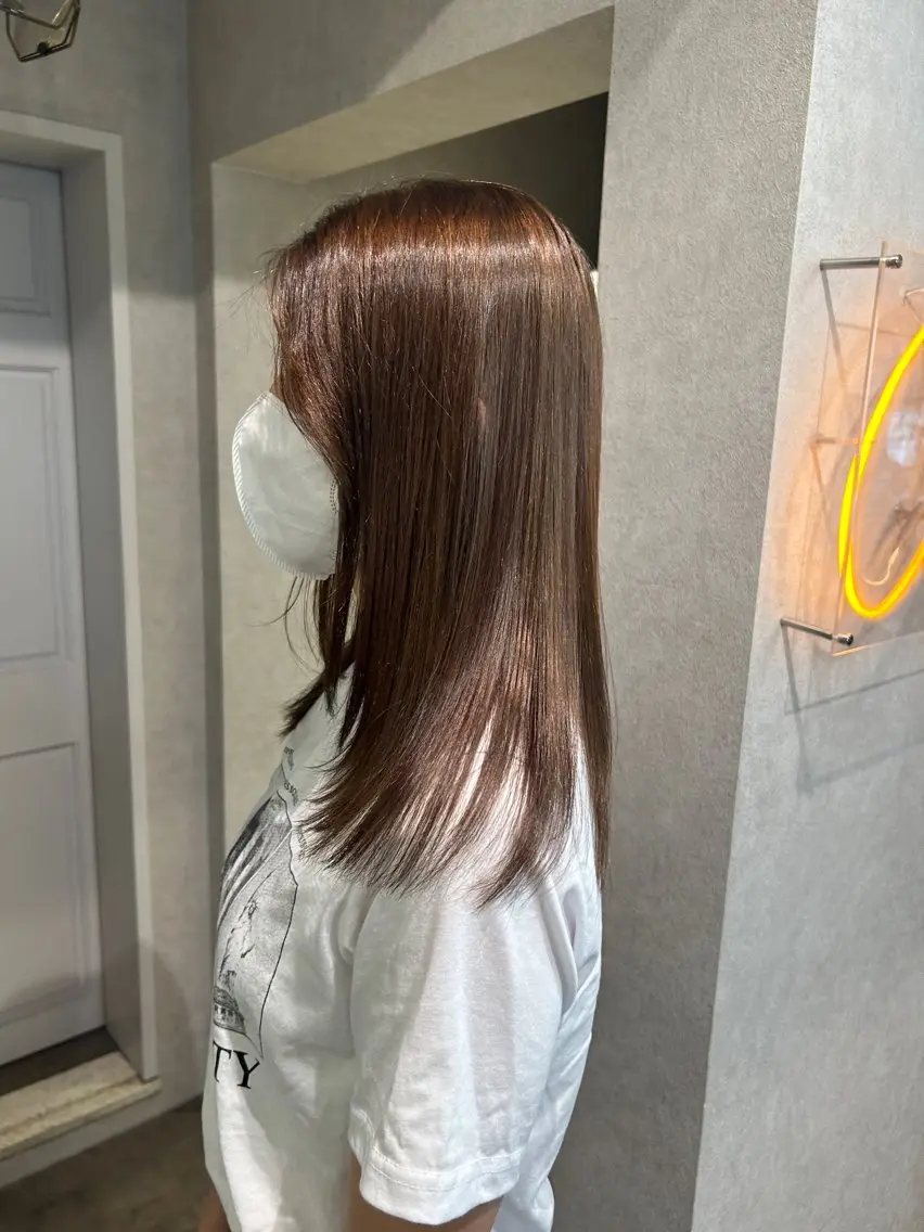 ミディアム カラー ヘアカラー sae 👒 cresのヘアスタイル