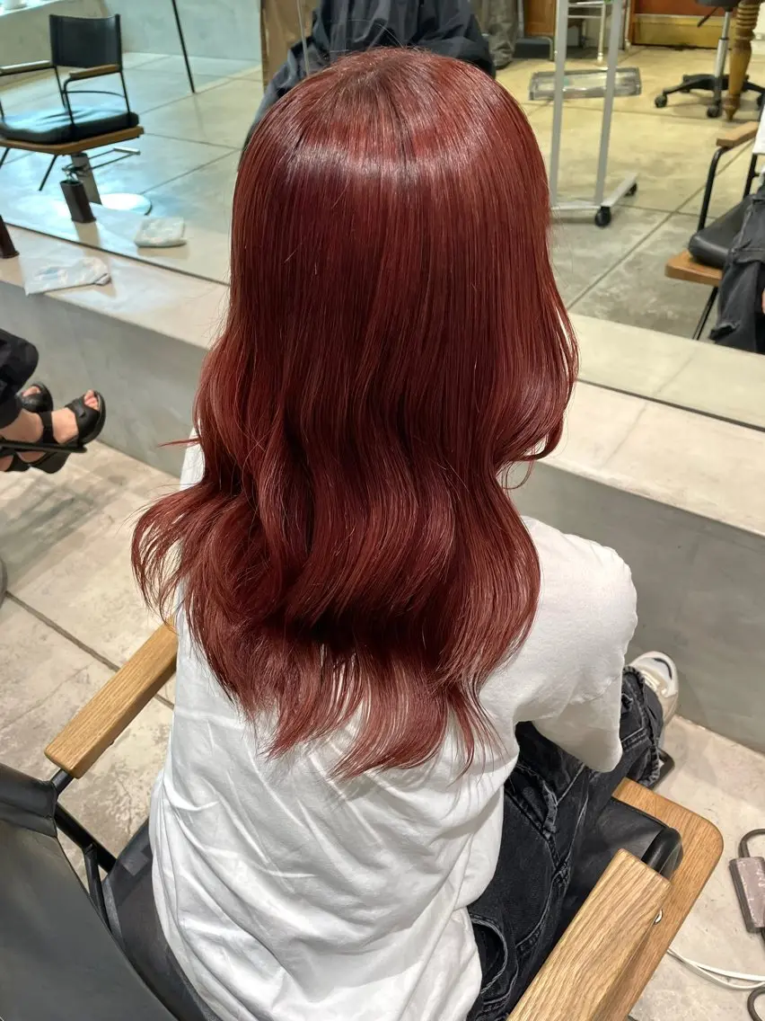 セミロング カラー ユウナ🎀レイヤー/ 暖色カラーのヘアスタイル