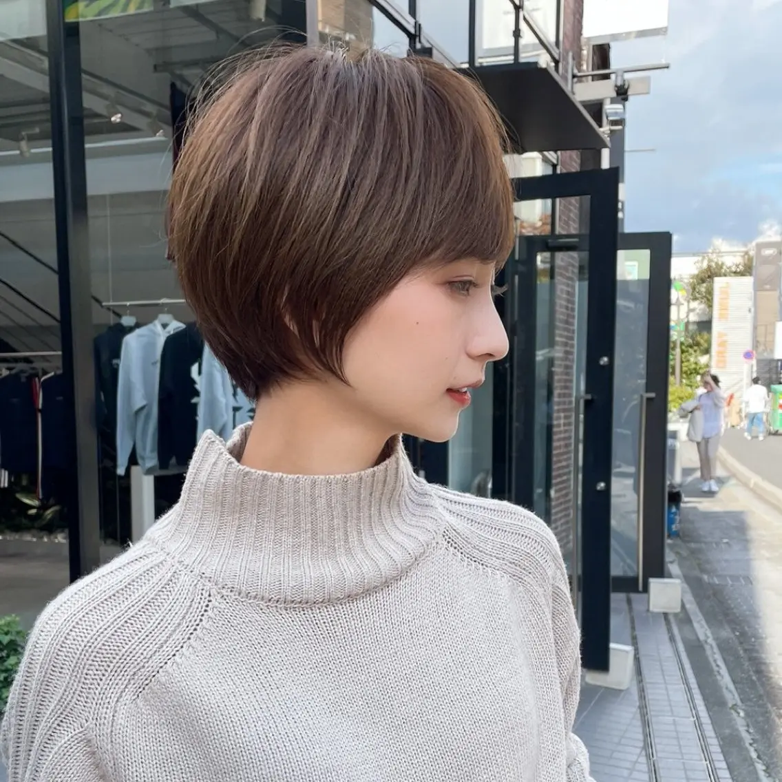 ショート カラー ブリーチなし/暖色/ 透明感/ririkaのヘアスタイル