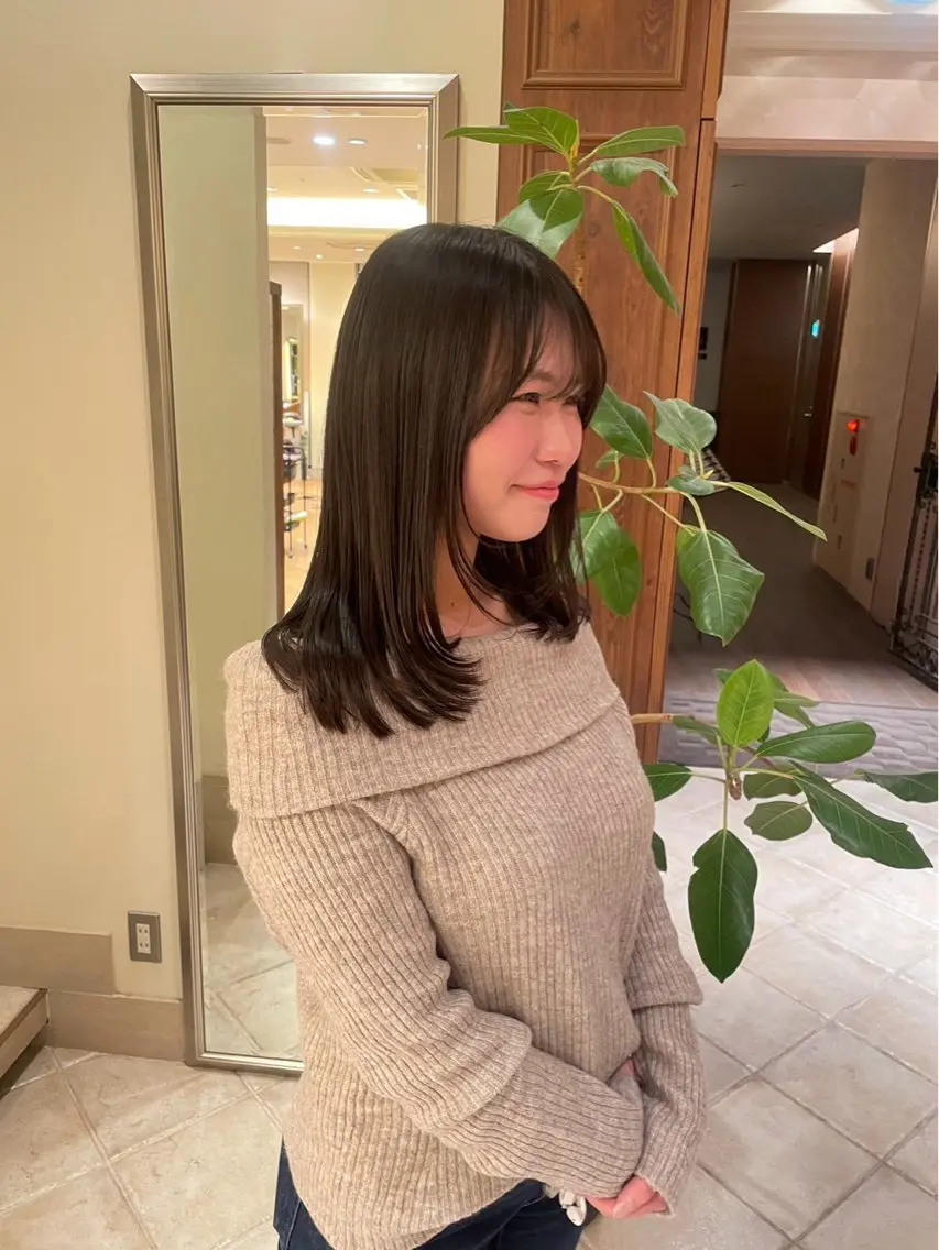 カラー ブリーチ 北島 菜々美のヘアスタイル