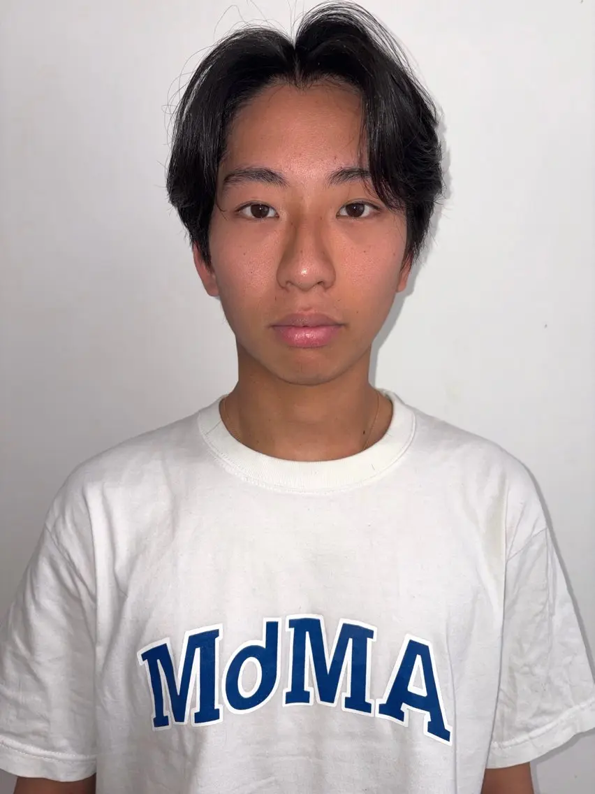ショート メンズ センターパート 神田橋 翔太郎のヘアスタイル