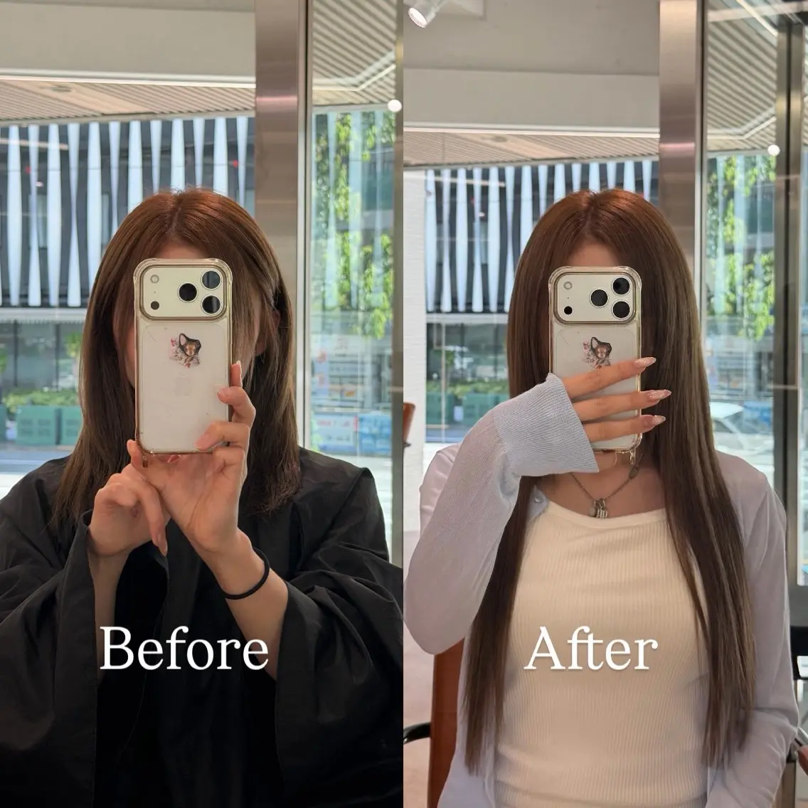 ロング カラー シールエクステ ハイトーンカラー エクステ ヘアカラー エクステ シールエクステ特化 ハイトーン、NANAのヘアスタイル