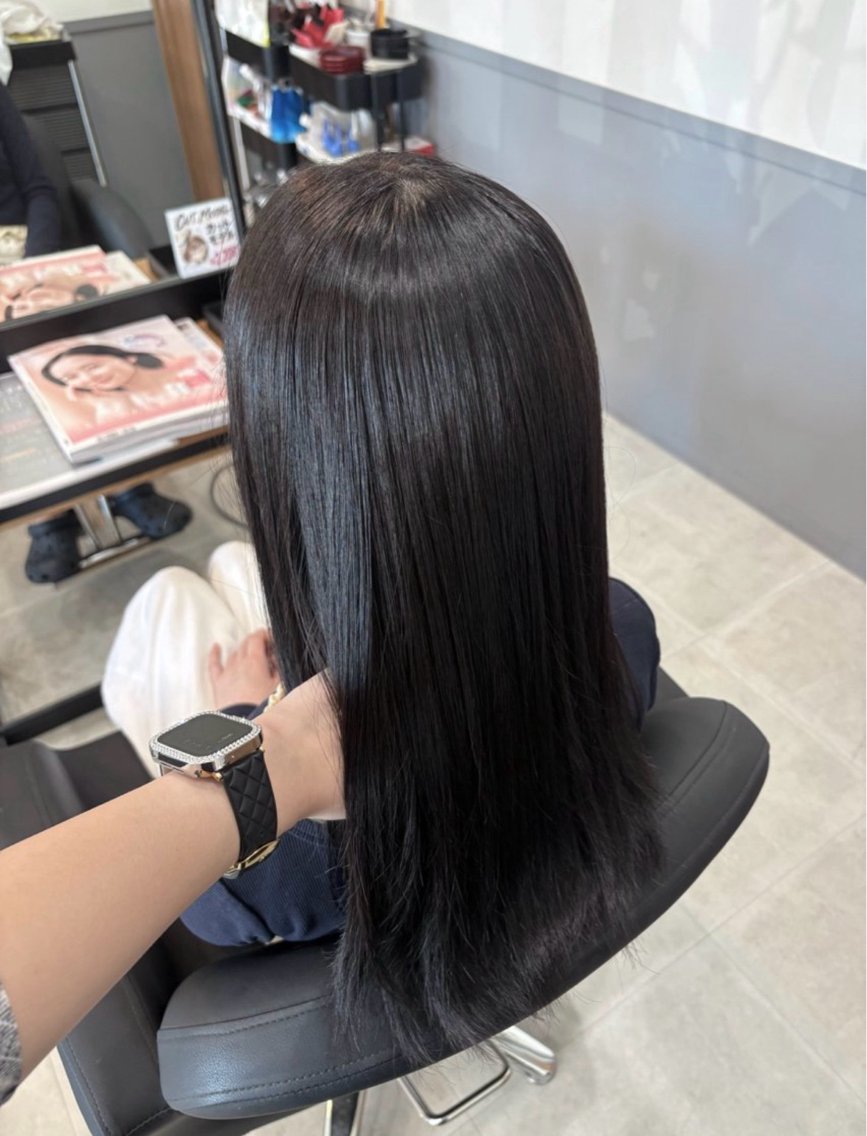 ロング 永井 美優のヘアスタイル