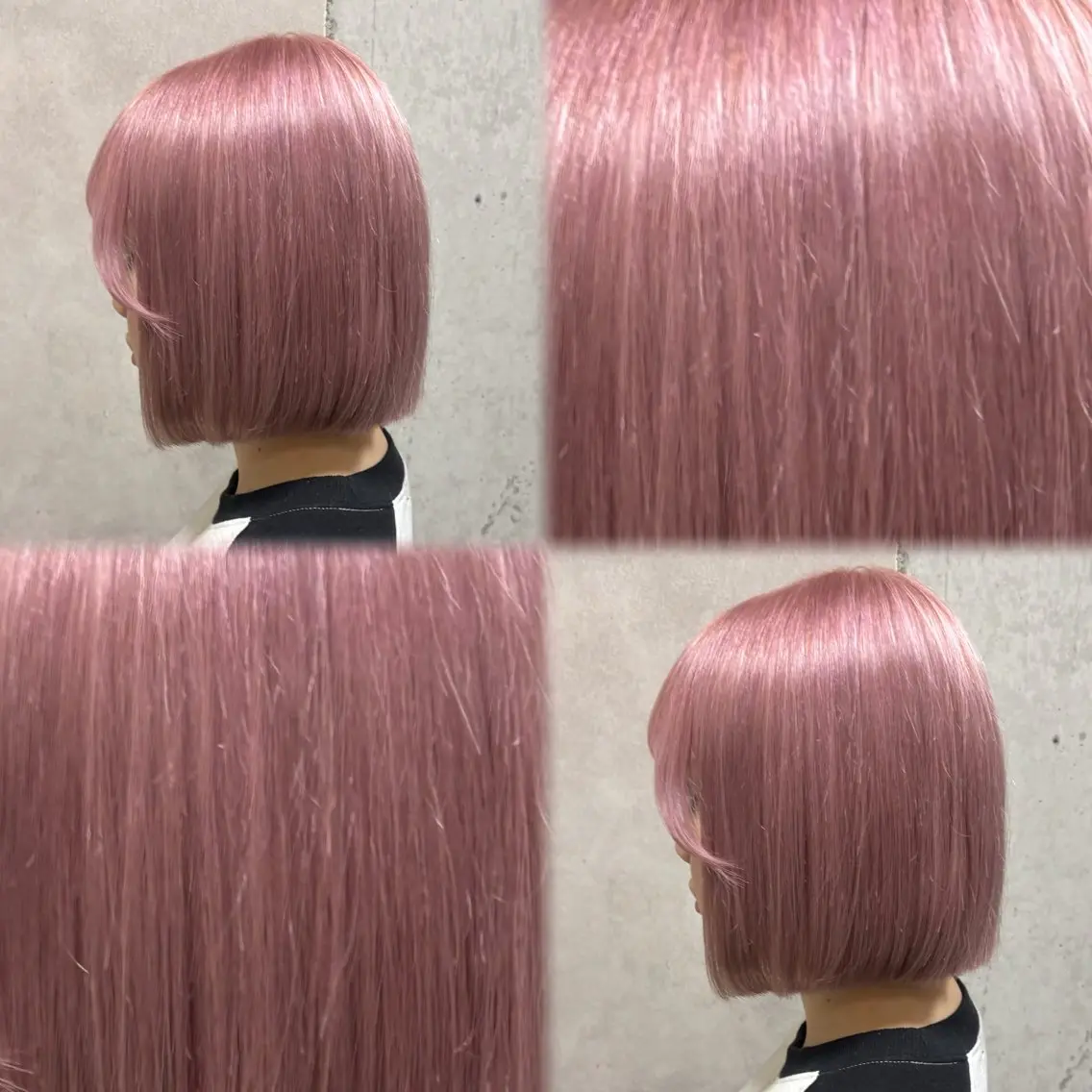 ミディアム カラー ブリーチ ピンクカラー ヘアカラー Rin♡透明感ピンク 🎀白肌ラベンダーのヘアスタイル