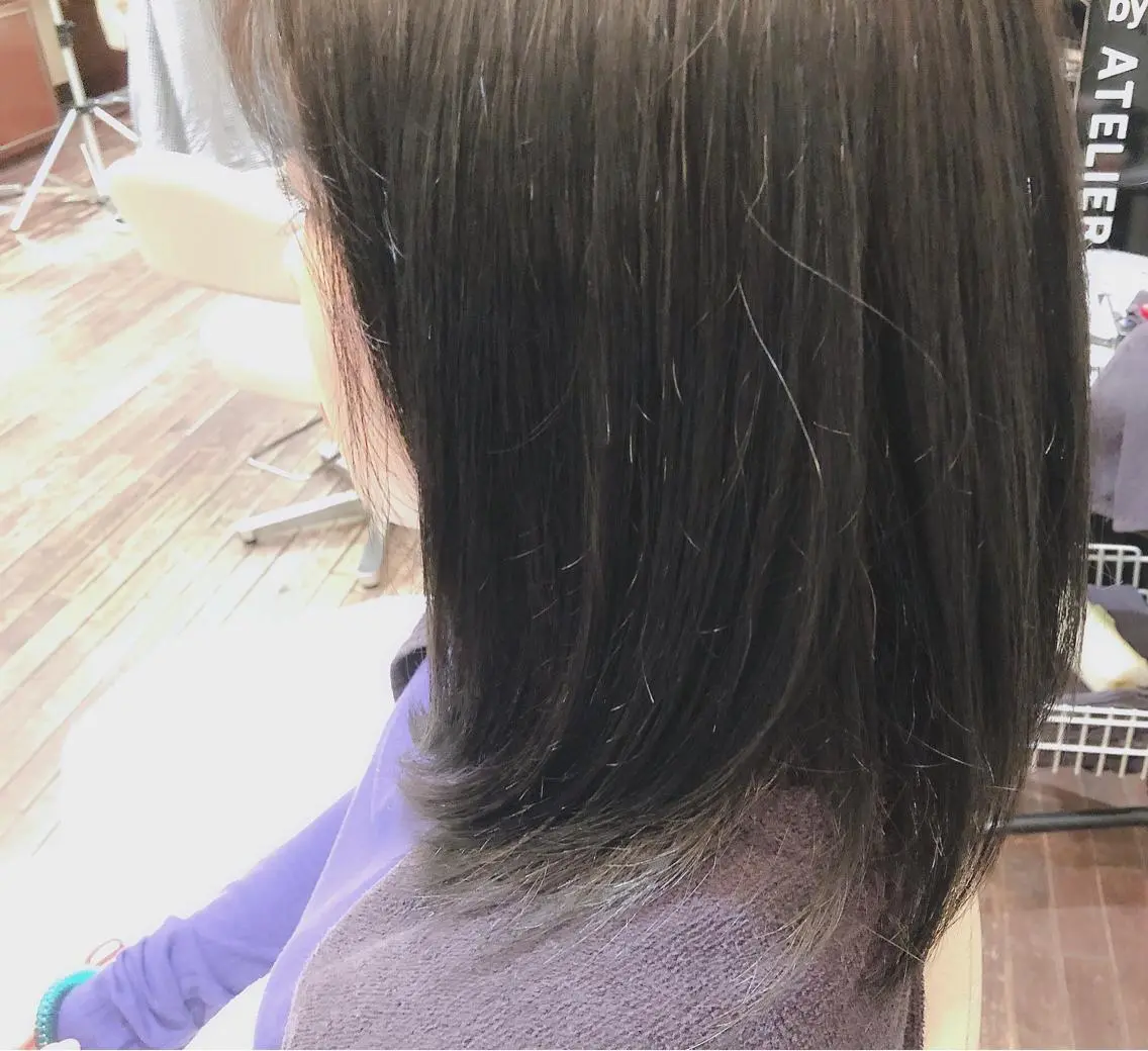 ミディアム カラー アッシュ ブルーカラー 透明感カラー トリートメント こすげひろと カラー講師のヘアスタイル