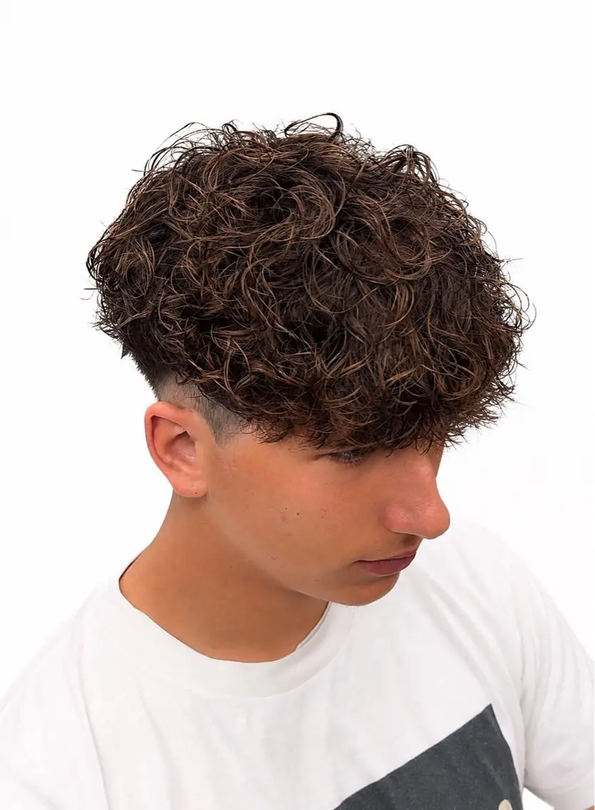 ミディアム パーマ メンズ カット パーマ スパイキー⚡️/ 海外風ヘア🌊秀平のヘアスタイル