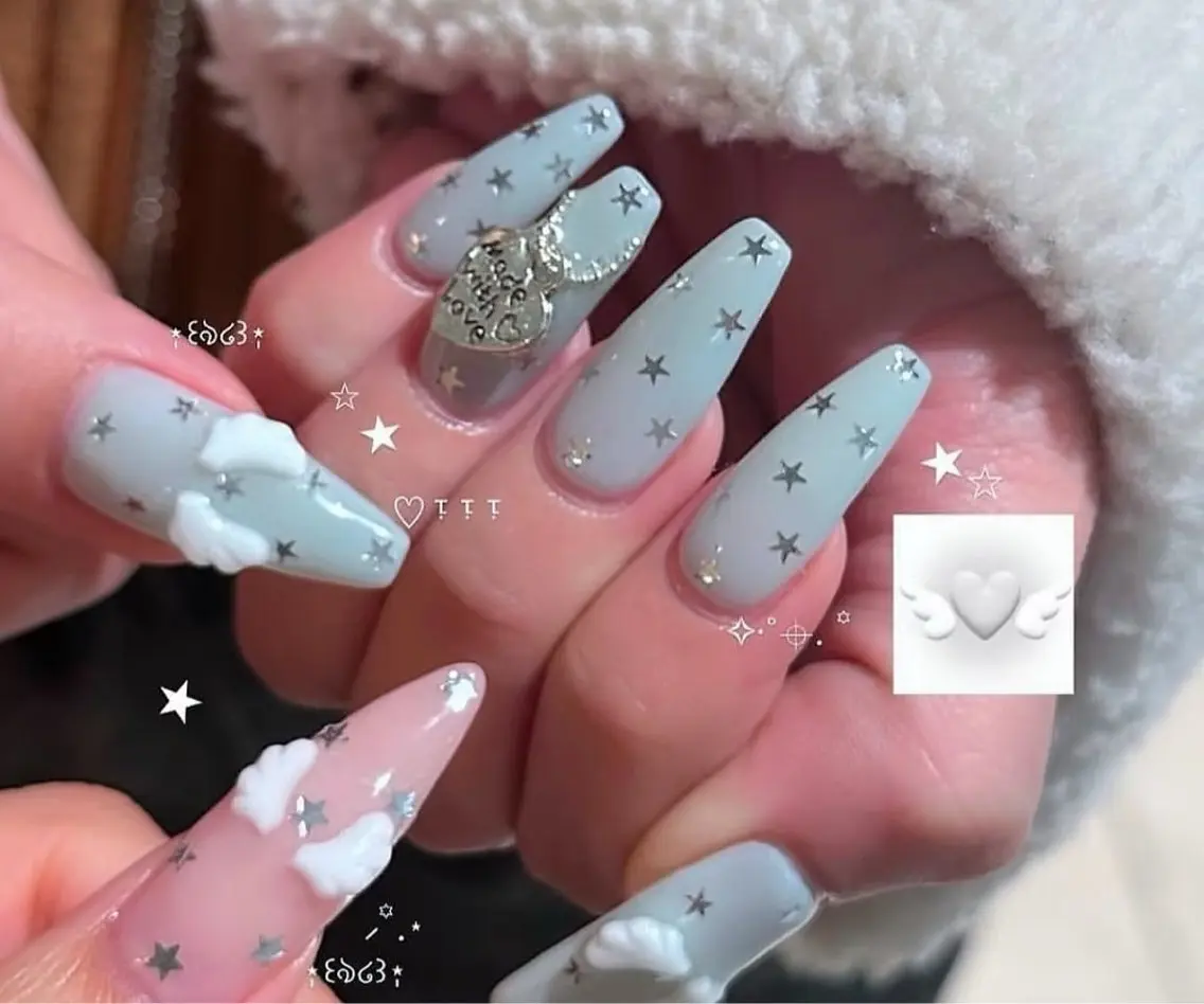 ネイル アートネイル オーロラネイル チークネイル フレンチネイル ガラスフレンチ 🎀🎀YooLi Nail Salonのネイルデザイン