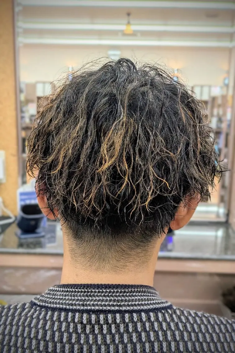 ショート パーマ 理容プラージュ燕三条 福井のヘアスタイル