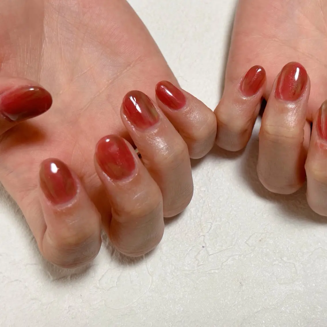 ネイル オーロラネイル フットネイル フレンチネイル ジェルネイル マグネットネイル ハンドネイル kiki nail &brow二子玉川のネイルデザイン