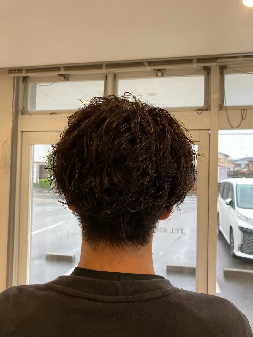 メンズカット×パーマの写真
