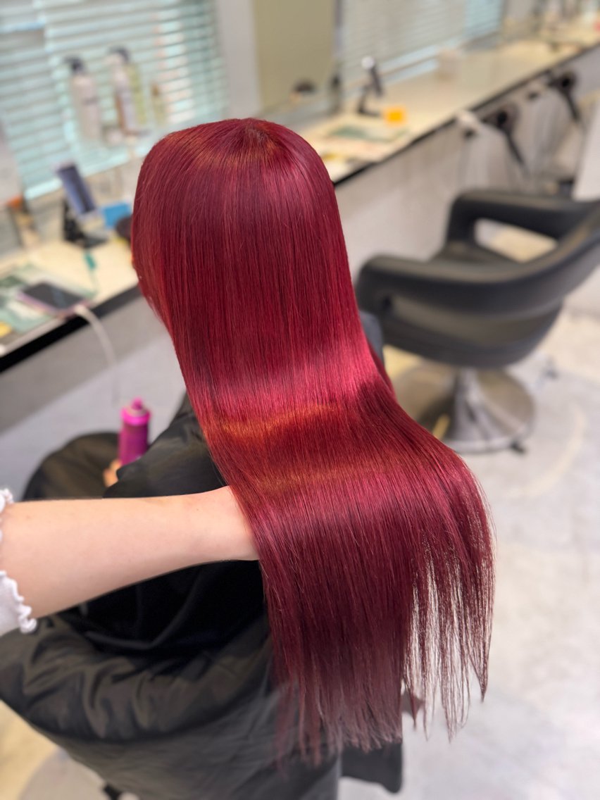 ロング ヘアカラー 💗韓国風透明感 暖色misa💗のヘアスタイル