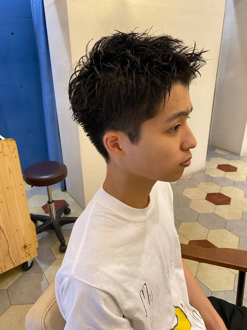 men'sカット+シャンプーの写真