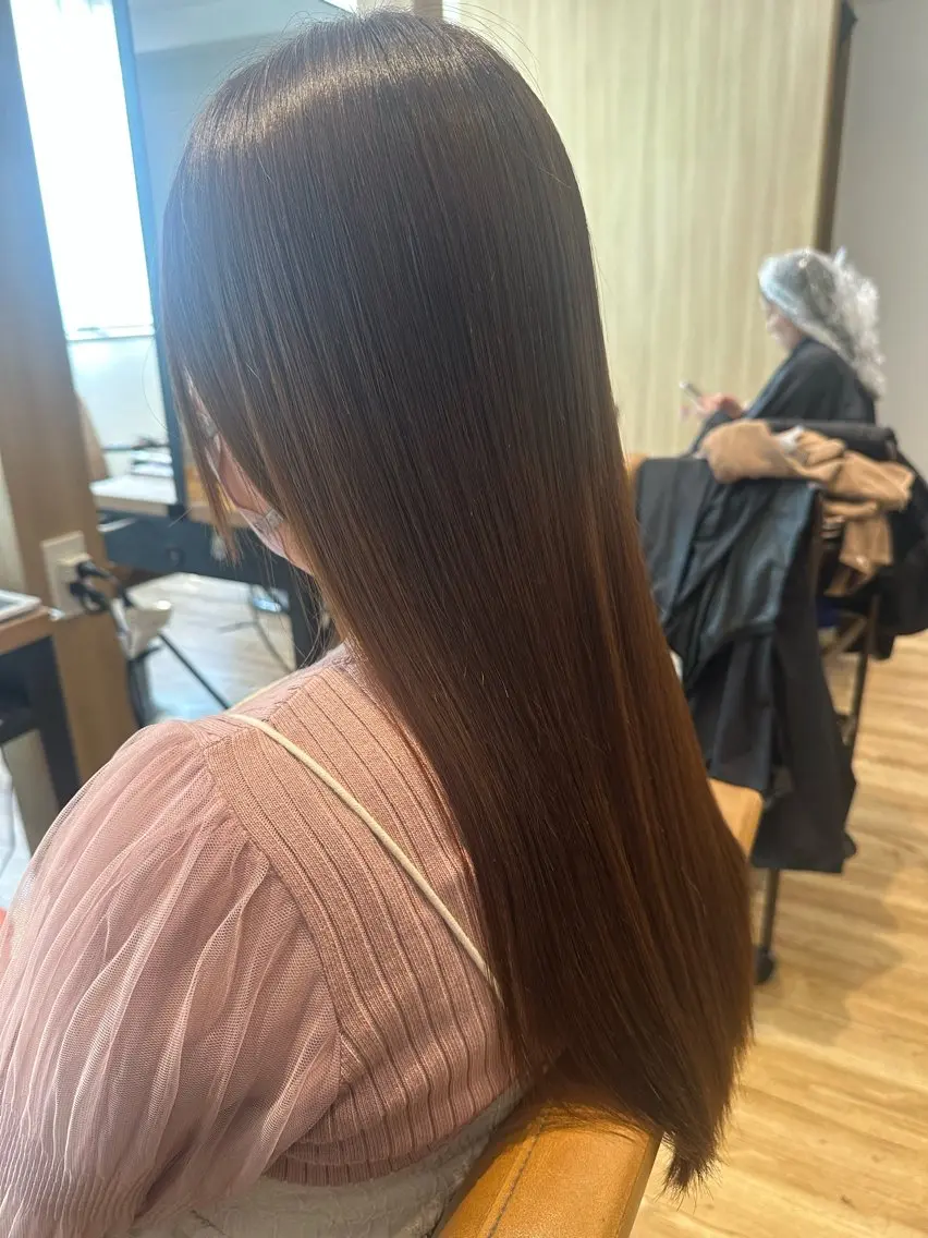 セミロング パーマ カット 縮毛矯正 トリートメント ✨✂️Nori ✂️✨のヘアスタイル