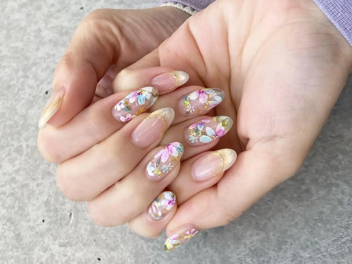 ネイル アートネイル ジェルネイル マグネットネイル ミラーネイル 持ち込み ハンドネイル nail salon Soeurのネイルデザイン