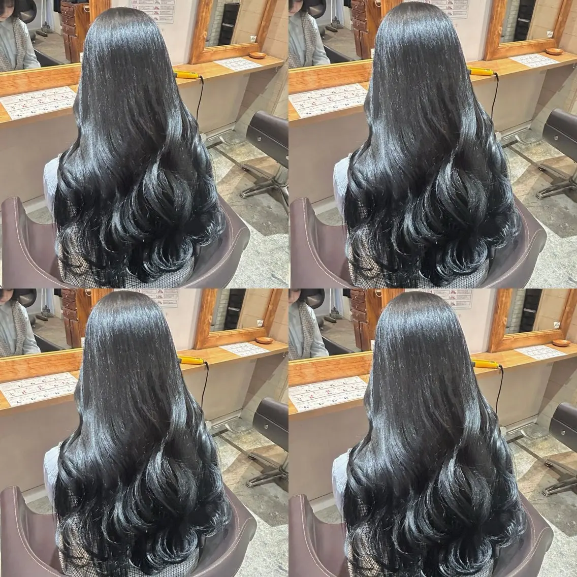 ロング カラー 黒髪 ブルーカラー ブルーブラック 髪質改善 韓国風ヘア カット ヘアカラー トリートメント 店長✨髪質改善✖️ 透明感カラー／純大のヘアスタイル