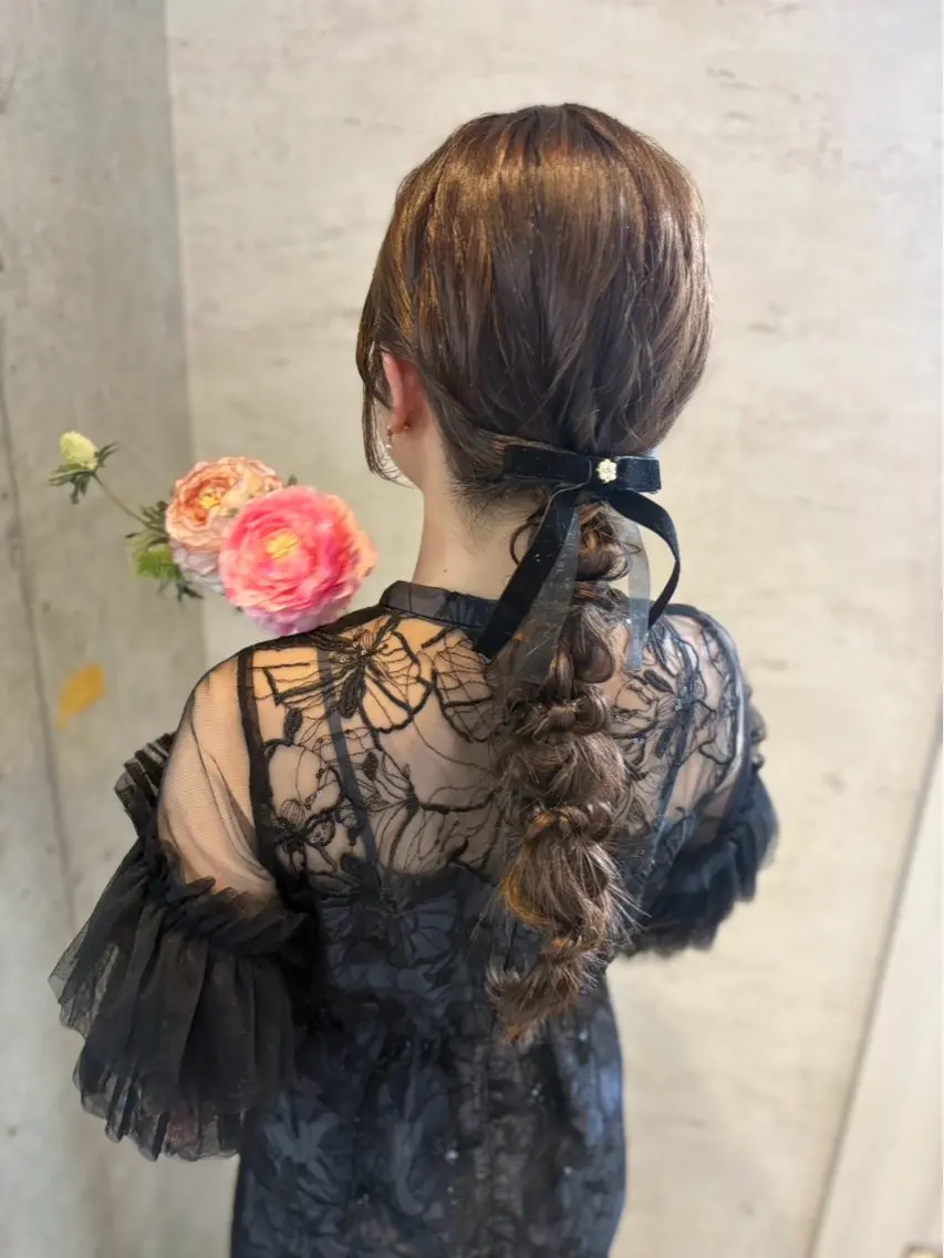 ロング ヘアアレンジ ヘアセット 美髪× ヘアセット✨Araiのヘアスタイル