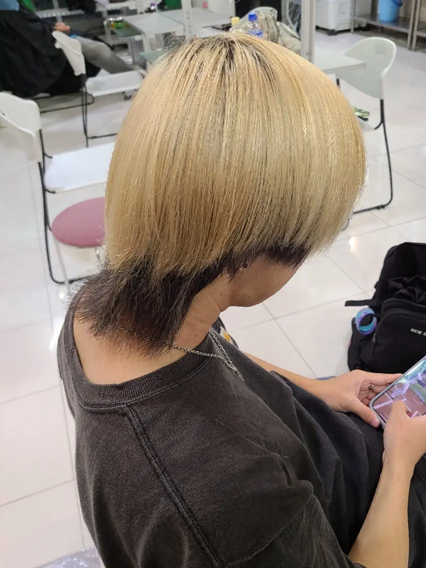 カラー メンズ ロング 😈川口 海人😈のヘアスタイル
