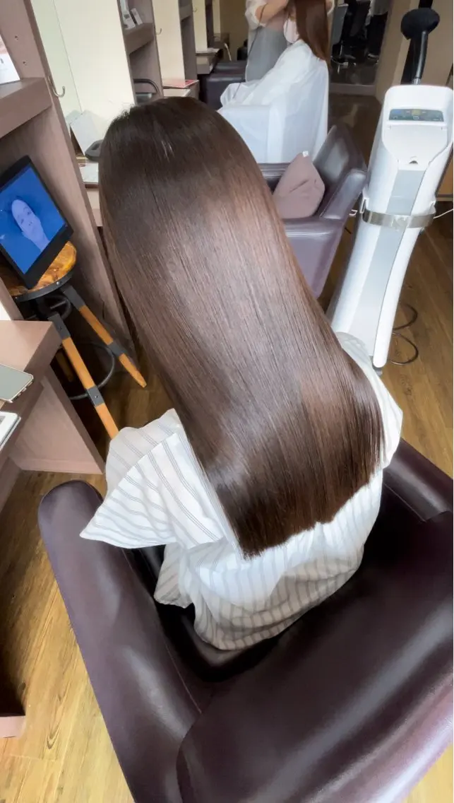 セミロング 縮毛矯正 縮毛矯正/髪質改善 の専門家IKEのヘアスタイル