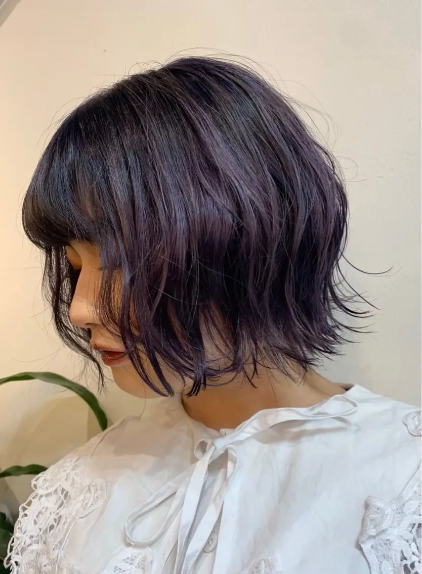 ショート カラー パーマ カット ヘアカラー トリートメント HARUKI🌸笹塚 インナーカラーのヘアスタイル