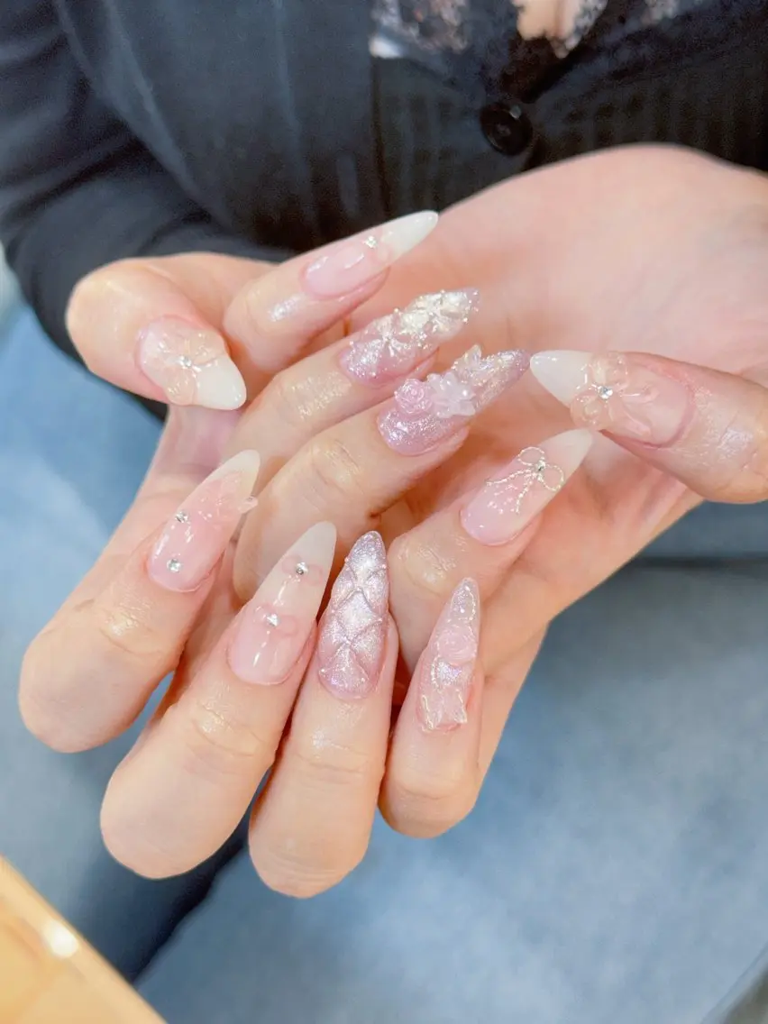 ネイル ハンドネイル ハンドケア 🦋Yumi Nail🦋Momoのネイルデザイン