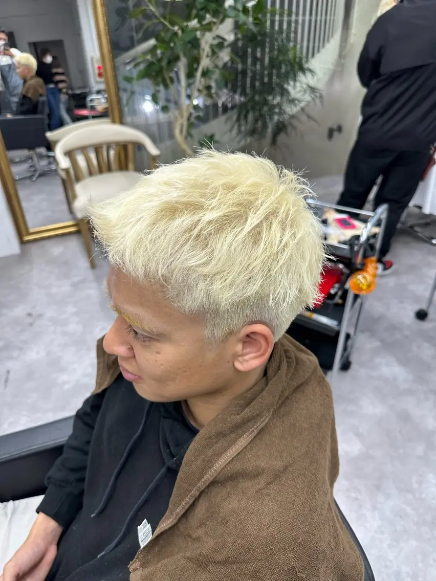 カラー ヘアアレンジ メンズ カット 久米 治仁のヘアスタイル