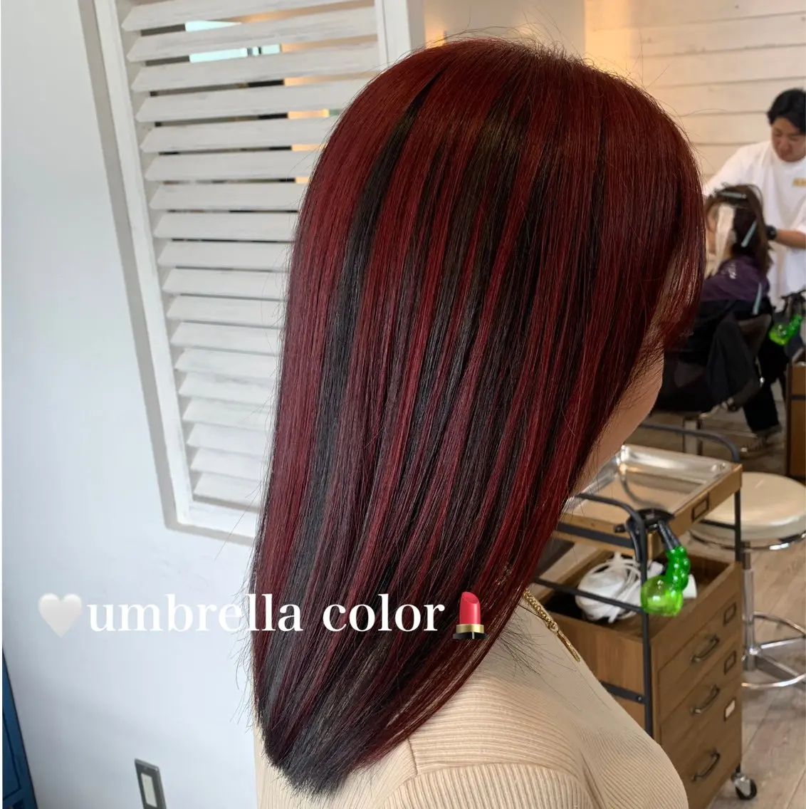 セミロング ヘアカラー 渡邉 真夕のヘアスタイル
