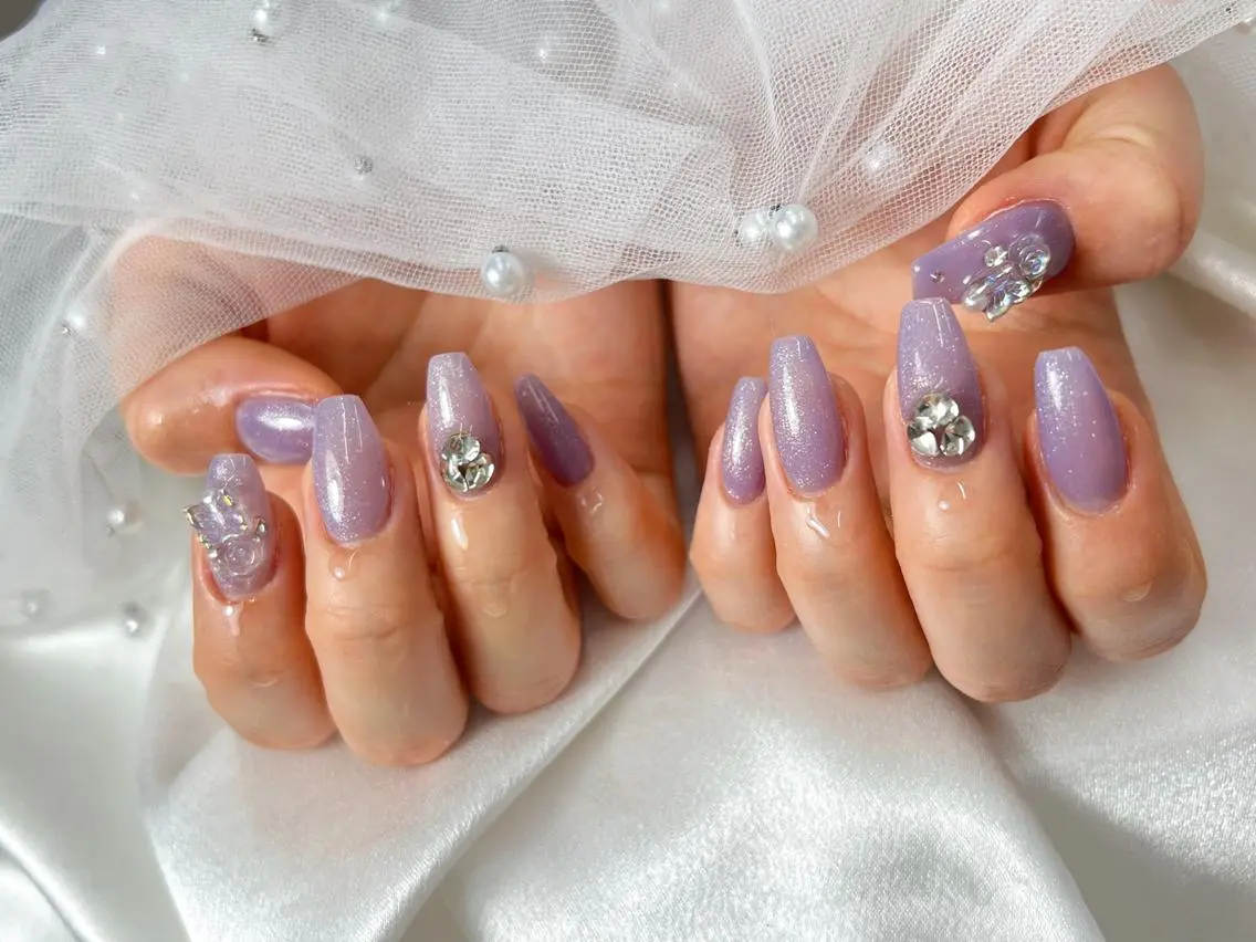 ネイル ワンカラーネイル ハンドネイル bijou nails 舞のネイルデザイン