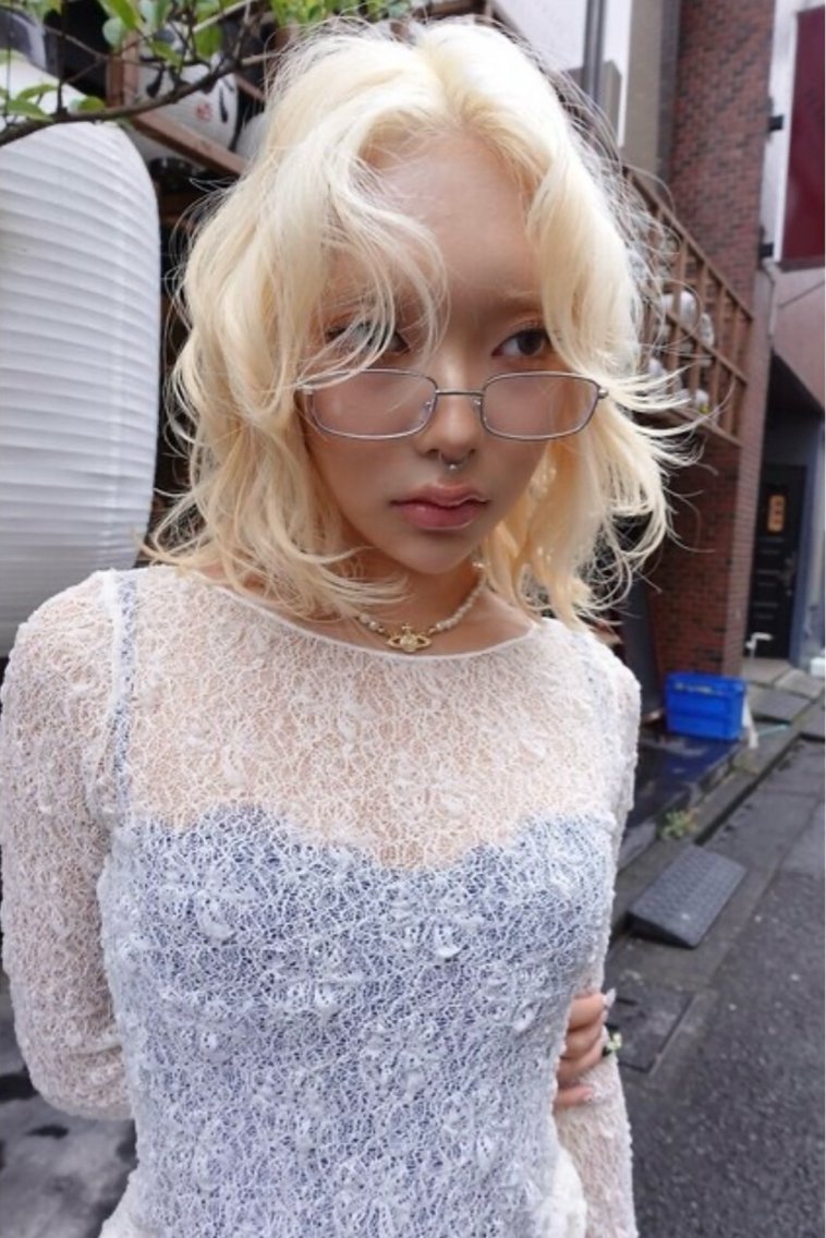 ミディアム カラー ブロンド ヘアカラー haruno/立川/ モデル募集中🥕のヘアスタイル