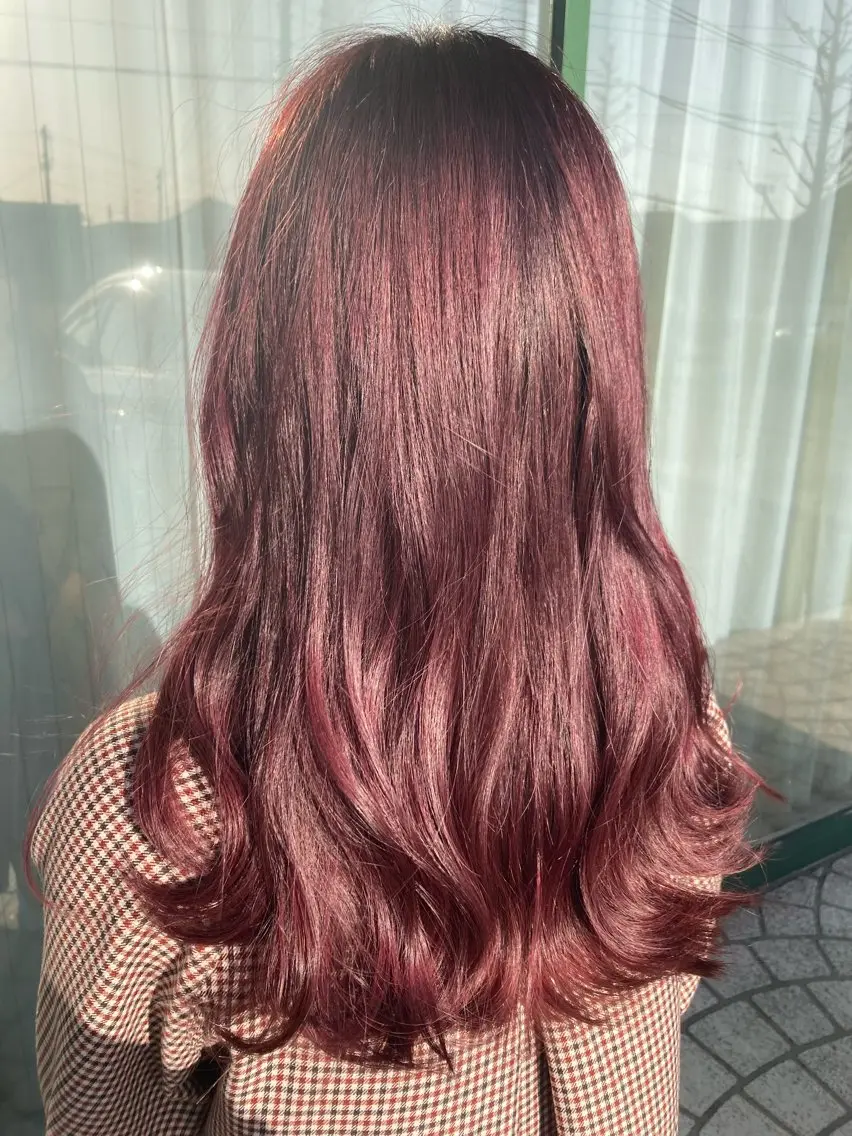 カラー ピンクカラー 村瀬 美来のヘアスタイル