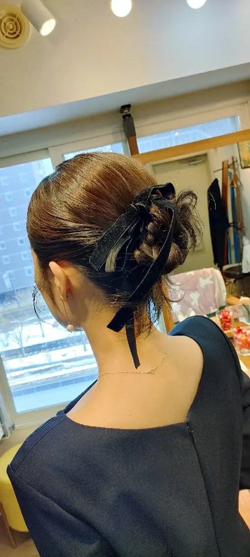 【7時台】早朝/ヘアセット/卒業式/結婚式/イベント/男女共通/移動や長時間キープの写真