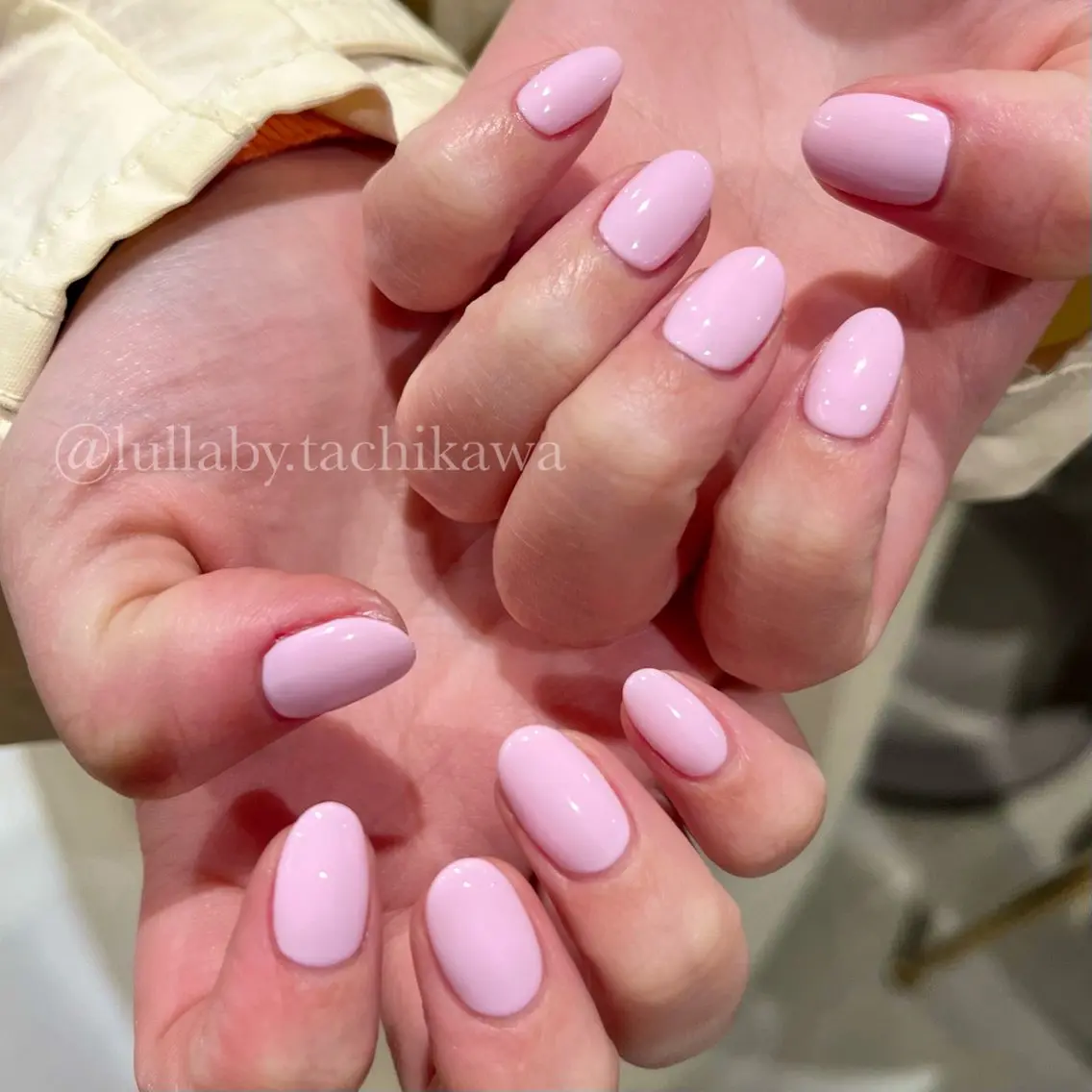 ハンドチップ長さだし10本ワンカラーの写真