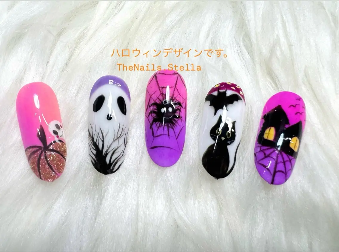 ネイル ハロウィン TheNails Stellaのネイルデザイン