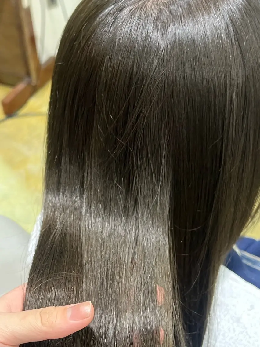 ロング 縮毛矯正 酸性ストレート 名古屋美容室 Sopiリナのヘアスタイル