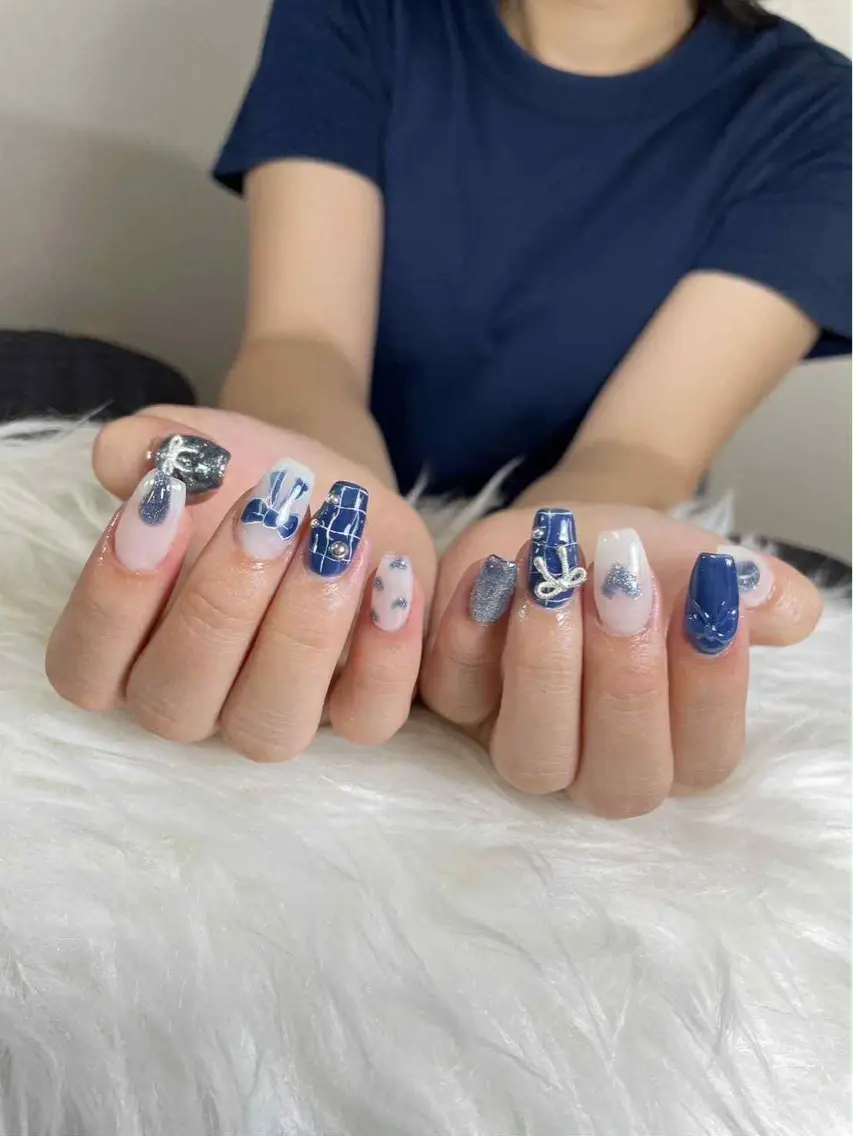ネイル ハンドネイル Ribbon Nailsのネイルデザイン