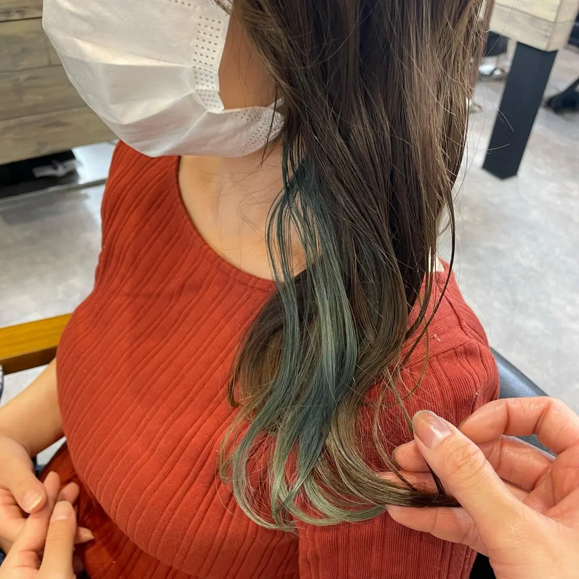 ロング カット ヘアカラー 🫧艶髪/ブリーチ 🐳honami🫧のヘアスタイル