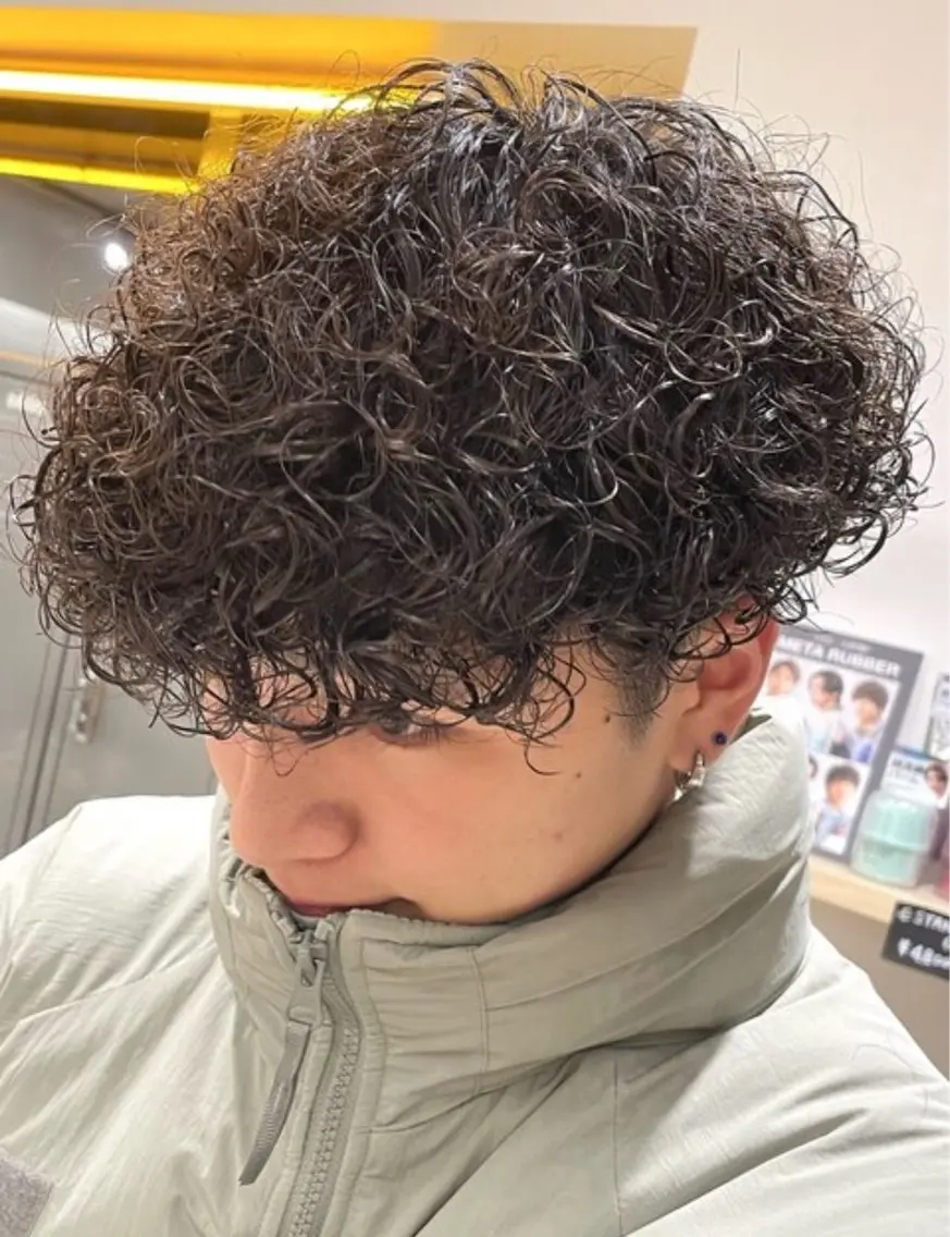 パーマ プードルパーマ カット パーマ あつき/パーマ/縮毛 /ブリーチ特化🌟のヘアスタイル