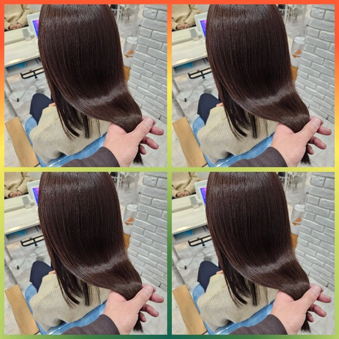 セミロング カラー トリートメント カット ヘアカラー トリートメント レイヤー×艶髪特化 代表 西村功平のヘアスタイル
