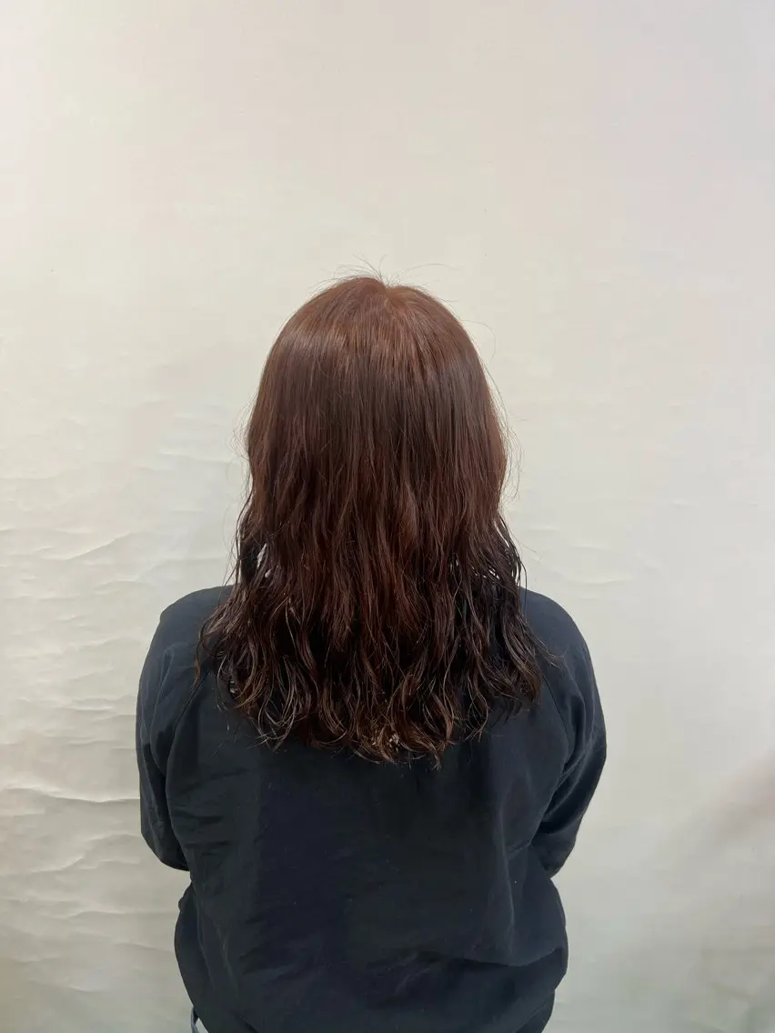 カラー パーマ オオエ トア／カットモデルのヘアスタイル