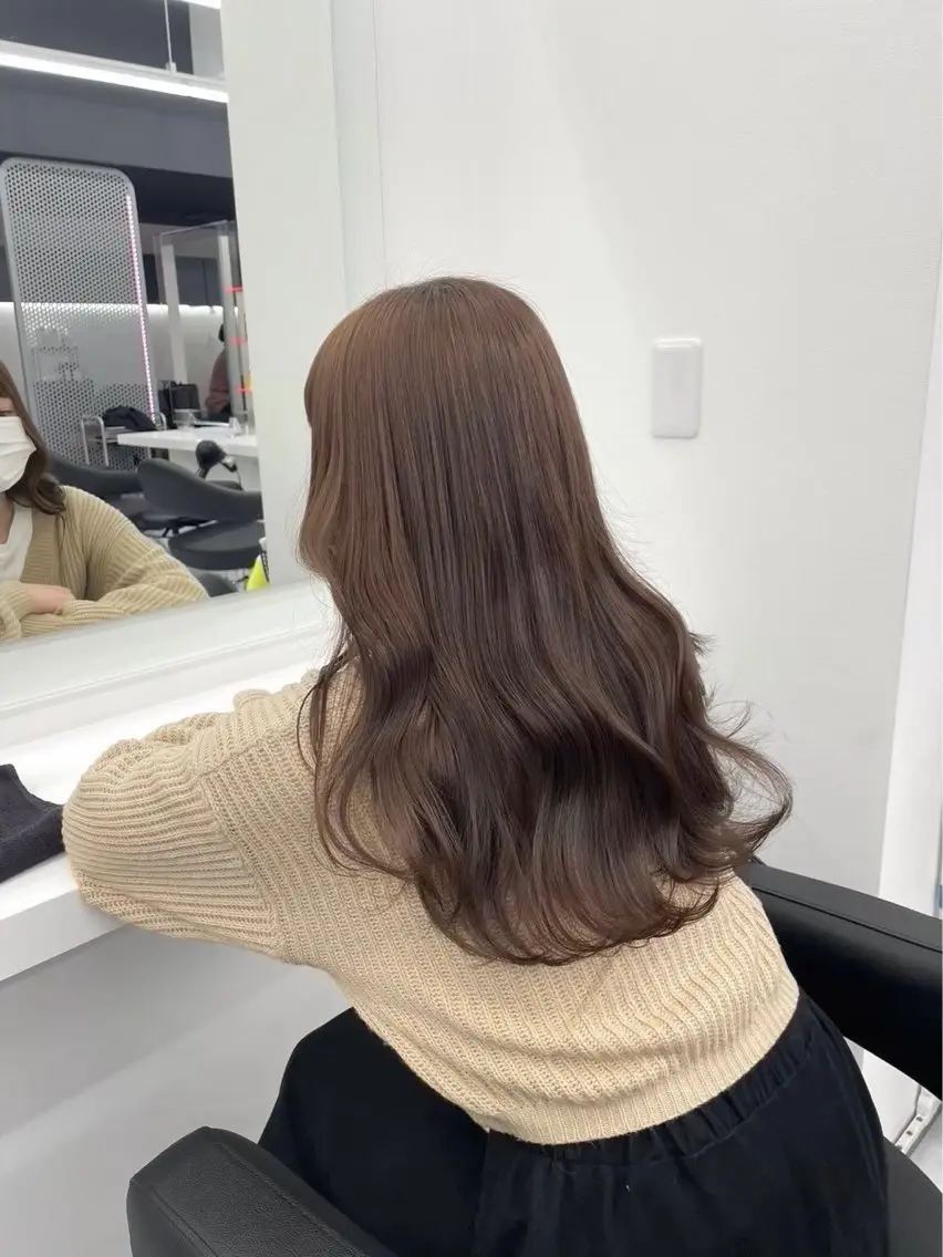 セミロング カラー ヘアカラー 透明感カラー/レイヤ ー🫧AZUSAのヘアスタイル