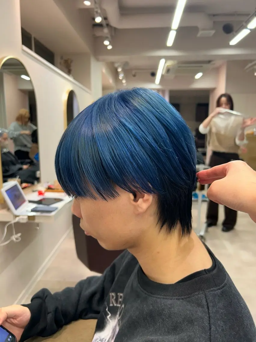 メンズ ヘアカラー 横浜カラー/ブリーチ SAKI💫のヘアスタイル