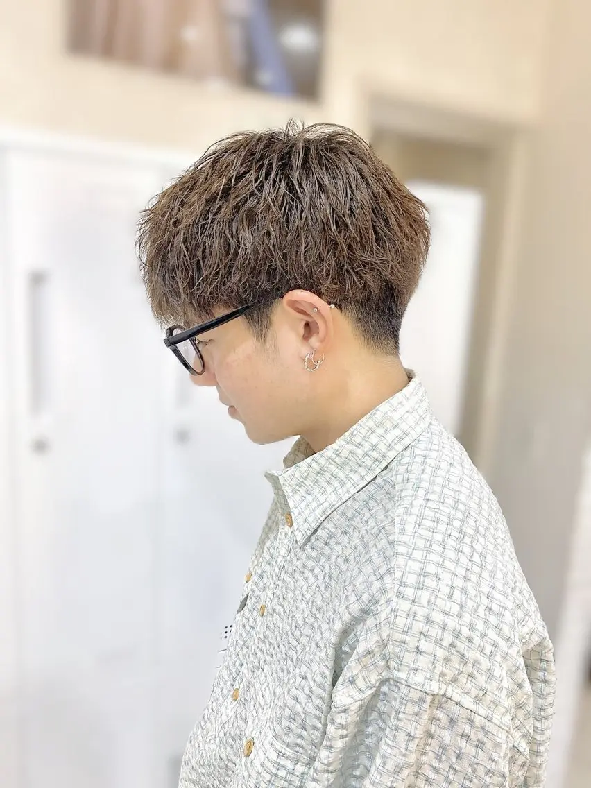 【ミニモ平日限定💎春の垢抜け💎似合わせ男前計画💎】カット＋パーマ(特殊パーマ+1650円)＋眉カット¥13200→の写真