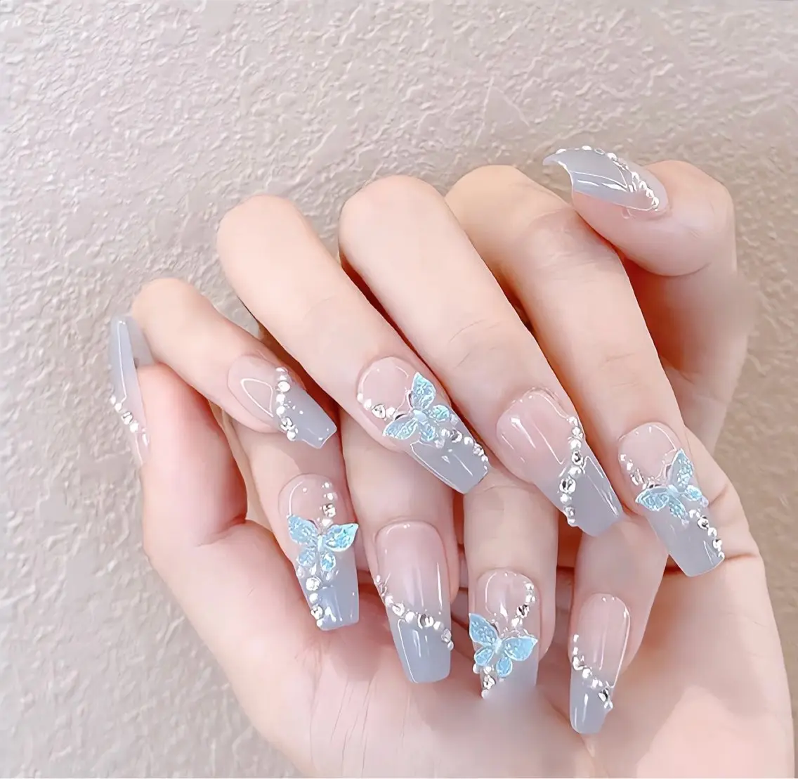 セミロング ハンドネイル Hanaai Salon新宿店のネイルデザイン