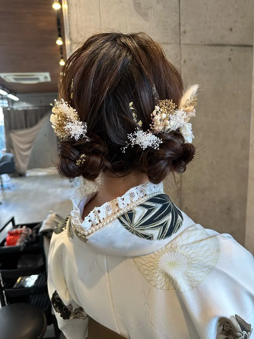 セミロング ヘアアレンジ 🎀ヘアセット/艶髪 /はやしほのか🎀のヘアスタイル
