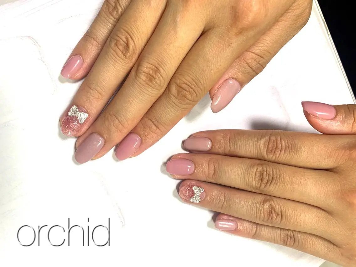 ネイル ピンク orchid ♡オーキッドのネイルデザイン