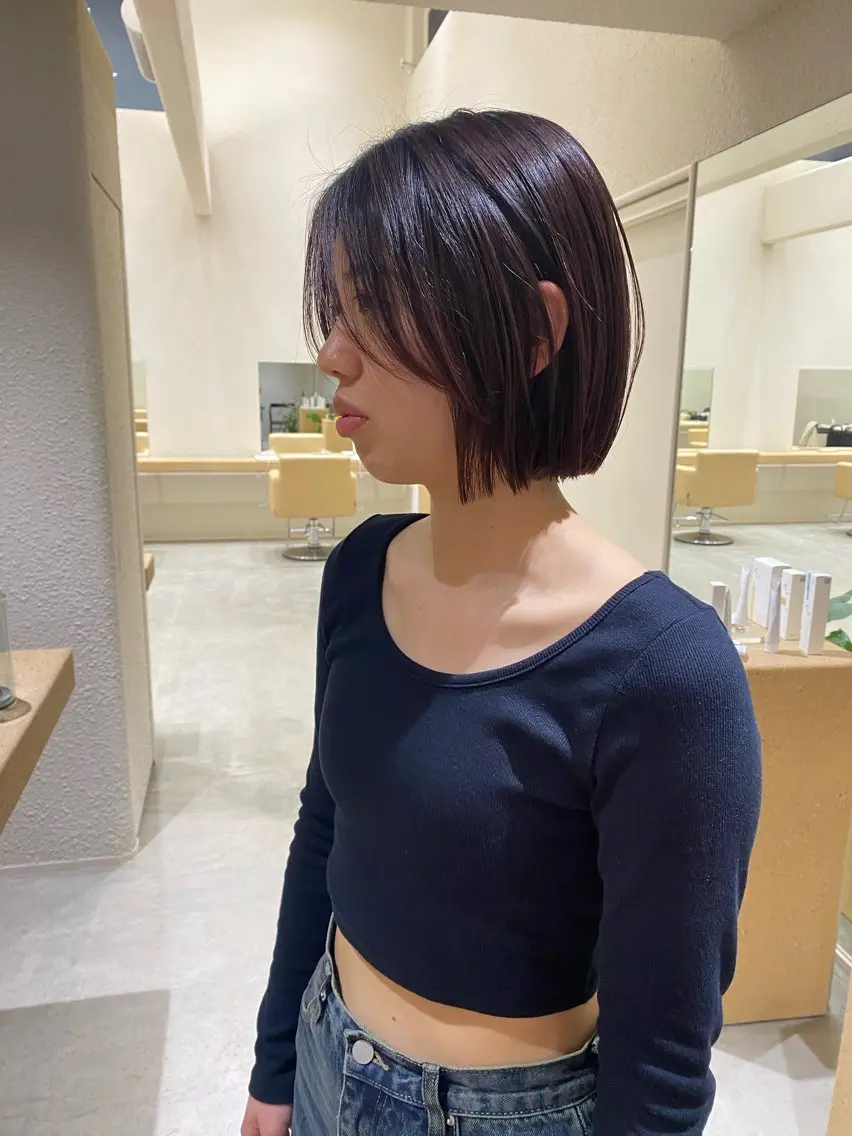 ショート ボブ カット que/清水 未蘭のヘアスタイル