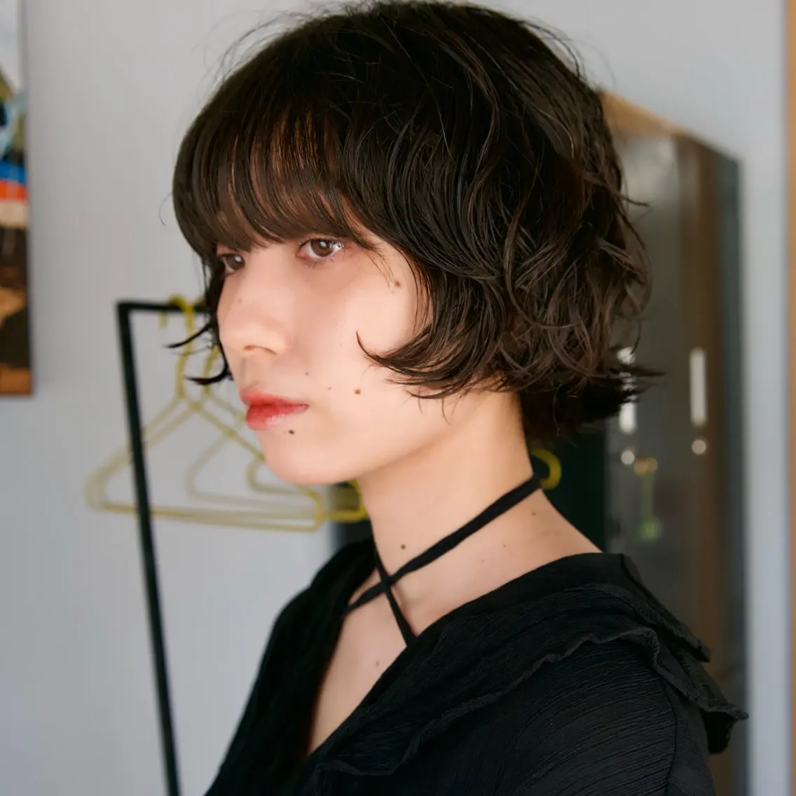ショート パーマ ショートヘア ウルフカット 清澄白河|赤城颯汰 |ニュアンスパーマのヘアスタイル