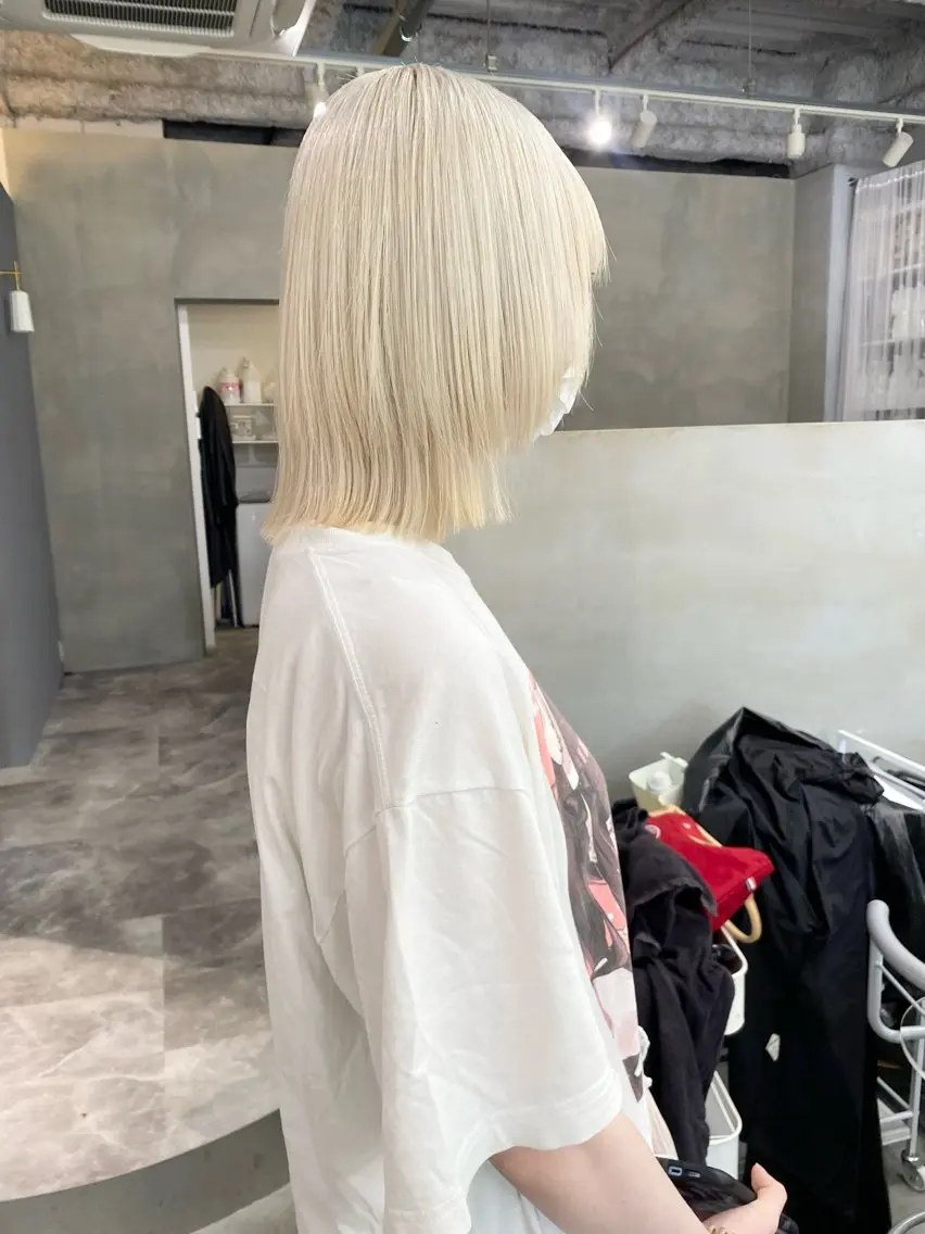 ショート カラー ヘアカラー 前橋 姫奈のヘアスタイル