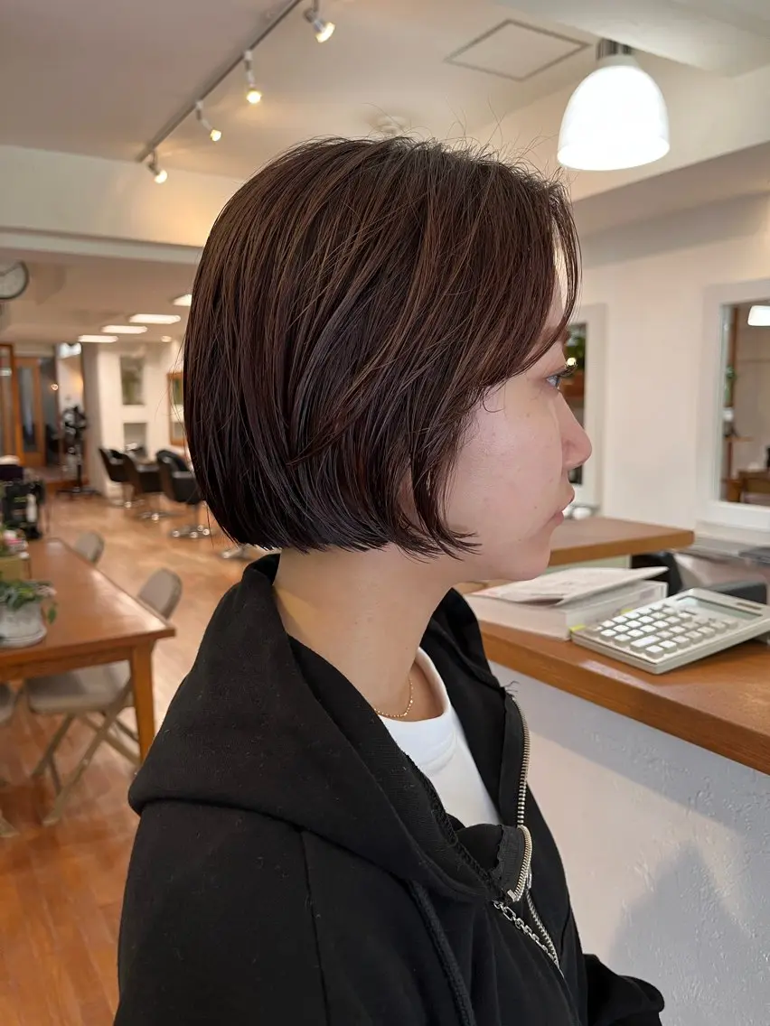 ショート カラー ボブ 若林 良のヘアスタイル